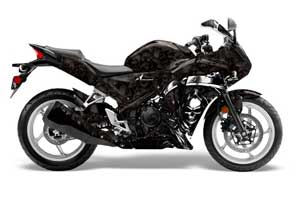 Honda CBR 250R Graphic Kit - 2010-2013 Reaper Black
