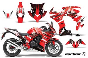 Honda CBR 500R Graphic Kit - 2013-2014 Carbon X Red