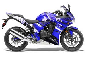 Honda CBR 500R Graphic Kit - 2013-2014 Carbon X Blue