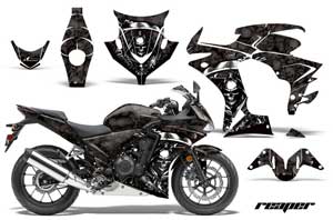 Honda CBR 500R Graphic Kit - 2013-2014 Reaper Black