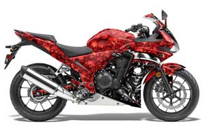 Honda CBR 500R Graphic Kit - 2013-2014 Reaper Red