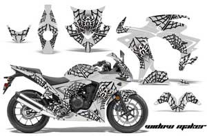 Honda CBR 500R Graphic Kit - 2013-2014 Widow Maker White