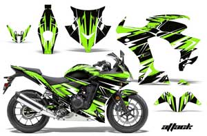 Honda CBR 500R Graphic Kit - 2013-2014 Attack Green