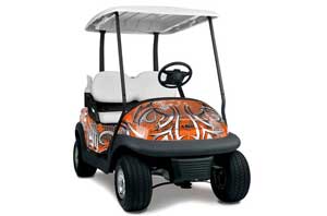 Club Car Precedent I2 Golf Cart Graphic Kit - 2006-2017 Deaden Orange