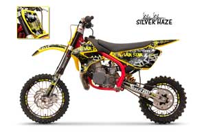 Cobra CX 65 Dirt Bike Graphic Kit - 2007-2011 T Bomber Yellow