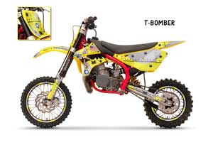 Cobra CX 65 Dirt Bike Graphic Kit - 2007-2011 Toxicity Yellow
