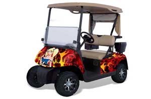EZ-GO TXT Golf Cart Graphic Kit