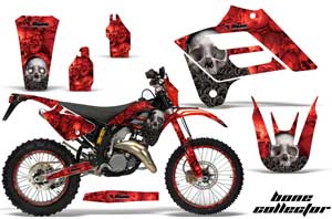 Gas Gas EC 300 Dirt Bike Graphic Kit - 2006-2008 Bone Collector Red