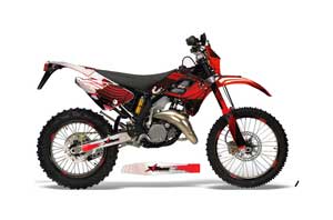 Gas Gas EC 250 Dirt Bike Graphic Kit - 2006-2008 Carbon X Red