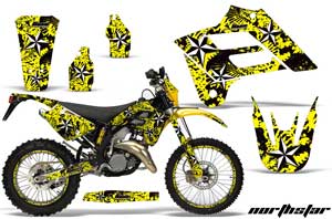 Gas Gas EC 250 Dirt Bike Graphic Kit - 2006-2008 NorthStar - Yellow