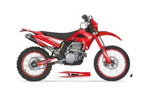 Gas Gas EC 250 Dirt Bike Graphic Kit - 2009-2010 Contender Red