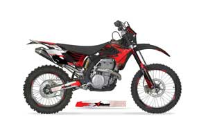 Gas Gas EC 250 Dirt Bike Graphic Kit - 2009-2010 Carbon X Red