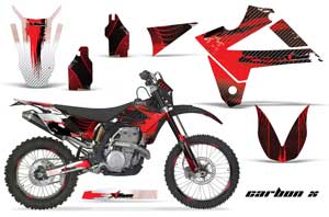 Gas Gas EC 250 Dirt Bike Graphic Kit - 2009-2010 Carbon X Red