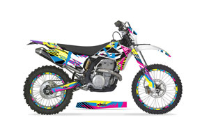 Gas Gas EC 250 Dirt Bike Graphic Kit - 2009-2010 Flashback