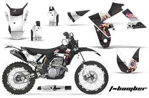 Gas Gas EC 250 Dirt Bike Graphic Kit - 2009-2010 T Bomber White