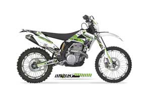Gas Gas EC 250 Dirt Bike Graphic Kit - 2009-2010 Toxicity Green