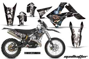 Gas Gas EC 250 Dirt Bike Graphic Kit - 2011-2012 Mad Hatter Black