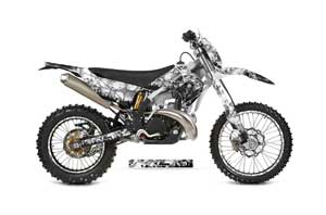 Gas Gas EC 250 Dirt Bike Graphic Kit - 2011-2012 Reaper White