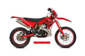 Gas Gas EC 250 Dirt Bike Graphic Kit - 2011-2012 Silver Star - Reloaded Red