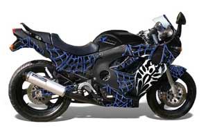 Suzuki GSXR 600F / 750F Katana Graphic Kit - 1988-1997 Widow Maker Blue