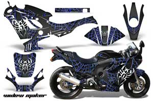 Suzuki GSXR 600F / 750F Katana Graphic Kit - 1988-1997 Widow Maker Blue