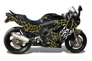 Suzuki GSXR 600F / 750F Katana Graphic Kit - 1988-1997 Widow Maker Yellow