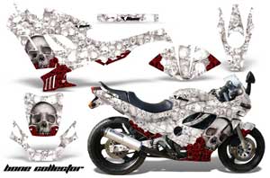 Suzuki GSXR 600F / 750F Katana Graphic Kit - 1989-1994 Bone Collector White