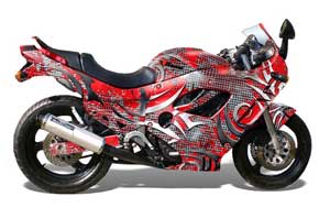 Suzuki GSXR 600F / 750F Katana Graphic Kit - 1988-1997 Deaden Red