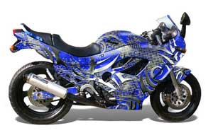 Suzuki GSXR 600F / 750F Katana Graphic Kit - 1988-1997 Deaden Blue