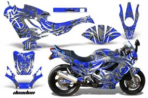 Suzuki GSXR 600F / 750F Katana Graphic Kit - 1988-1997 Deaden Blue