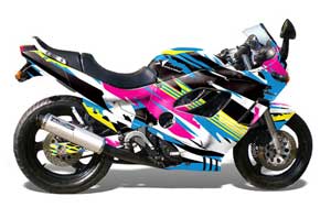 Suzuki GSXR 600F / 750F Katana Graphic Kit - 1988-1997 Flashback