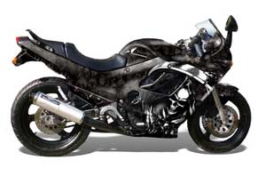 Suzuki GSXR 600F / 750F Katana Graphic Kit - 1988-1997 Reaper Black