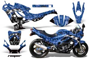 Suzuki GSXR 600F / 750F Katana Graphic Kit - 1988-1997 Reaper Blue