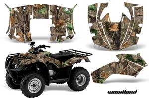 Honda Recon ES Fourtrax ATV Graphic Kit - 2005-2018 Woodland Camo