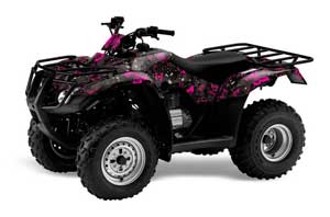 Honda Recon ES Fourtrax ATV Graphic Kit - 2005-2018 Butterfly Pink
