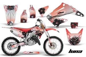 Honda CR250 Dirt Bike Graphic Kit - 1995-2015 Luna Red
