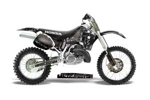 Honda CR500 Dirt Bike Graphic Kit - 1989-2001 Reaper Black