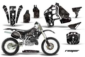 Honda CR500 Dirt Bike Graphic Kit - 1989-2001 Reaper Black