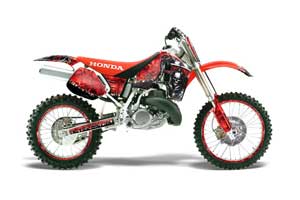 Honda CR500 Dirt Bike Graphic Kit - 1989-2001 Reaper Red