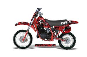Honda CR60 Dirt Bike Graphic Kit - 1984-1985 Northstar Red