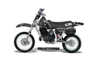 Honda CR60 Dirt Bike Graphic Kit - 1984-1985 Reaper Black