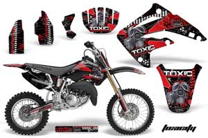 Honda CR85 Dirt Bike Graphic Kit - 2003-2007 Toxicity Red