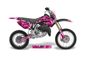 Honda CR85 Dirt Bike Graphic Kit - 2003-2007 Butterfly Pink