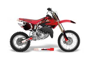 Honda CR80 Dirt Bike Graphic Kit - 1996-2002 Carbon X Red