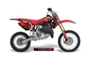Honda CR85 Dirt Bike Graphic Kit - 2003-2007 Reaper Red