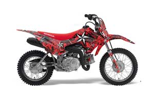 Honda CRF110 F Dirt Bike Graphic Kit - 2013-2018 North Star Red