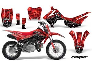 Honda CRF110 F Dirt Bike Graphic Kit - 2013-2018 Reaper Red