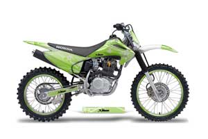 Honda CRF150 F Dirt Bike Graphic Kit - 2003-2007 Starlett Green