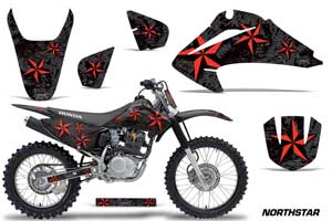 Honda CRF150 F Dirt Bike Graphic Kit - 2003-2007 Northstar Black