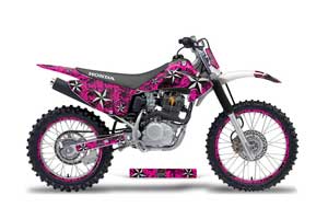 Honda CRF150 F Dirt Bike Graphic Kit - 2003-2007 Northstar Pink